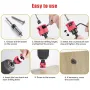 5PCS 1/4 Inch Hex Shank Countersink Drill Bits Set with Low Friction Stop for Wood Plastic MDF Drilling