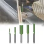 7PCS Straight Cut Router Bit Set Sturdy Tungsten Carbide 1/4\ Shank Double Flute Milling Cutting Tools for Woodworking Engraving Trimming Efficiency Precision