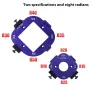 Woodworking Corner Jig Metal Router Template Guide Quick Radi Positioning for Woodcraft DIY Frame and Table Edge Shaping