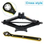 Jack Ratchet Wrench Dual Interface Design High Strength Steel Anti Rust Portable Labor Saving Tool