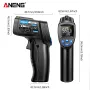 ANENG TH104 Infrared Handheld Temperature -50~550℃ IR laser Sensor Thermometer Thermal Imager VA Screen Meter Pyrometer Tool