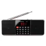 TR602 Portable Radio AM FM Receiver Bluetooth Speaker MP3 Player Rechargeable Battery AUX Input Telescopic Antenna