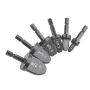 6PCS Repairing Set Air Conditioner Copper Tube Expander Swaging Tool Manual Copper Pipe Swage Too Expander Drill Bit Soft Copper tubing Tool bit with 1/4'' 3/8'' 1/2'' 5/8'' 3/4'' 7/8''Bits