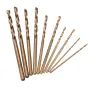 Drillpro 10pcs HSS M35 Cobalt Twist Drill Bit Set 1/1.5/2/2.5/3mm High Speed Steel Drill Bits