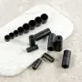 Steel Tap Socket Set 8pcs Compatible with Tight Spaces Automotive Tools 1/4 3/8 Inch Drive