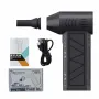 Turbo-Fan ZY7400-SE/Pro Brushless Mini Air Blower 130,000 RPM Peak 39.5 m/s Max Wind Speed 2500mAh Batteries 3-Speed Adjustable LED Light Portable