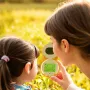 HM020F Portable Handheld Digital Microscope 2 Inch IPS Screen 7 LED Lights Manual Focus Children's microscope Can take photos Type-C Interface Multilingual Support