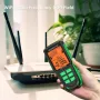 RD637 EMF Detector 3-in-1 Portable EMF Meter for 5G WiFi Smart Meters Tri-Color LCD Accurate Measurement Rechargeable Battery High-Precision Sensor