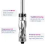 1/4 Inch Shank Carbide Compression Flush Trim Router Bit with Top Bottom Bearing 1/2 Inch Cutting Dia Tungsten Carbide Cutter for Woodworking Trimming Slotting