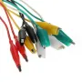 10pcs 50cm Double-ended Clip Cable Alligator Clip Testing Probe Lead Wire