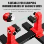 Adjustable 360 Degree Rotation PCB Holder Soldering Iron Stand Spring Loaded Clamps Lightweight Non Slip Rubber Feet Electronic Assembly Tool