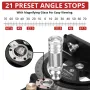 HONGDUI HD-TB01 Precision Miter Gauge 0-70 Degree Woodworking Table Saw Push Handle 70 Angles Assembly Angle Ruler with Quick 0° 22.5° 45° 67.5° Setting