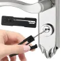 Reliable Locksmith Multi-Tool Compact Stainless Steel Kit Quick Access Automotive Keys Hook Portable Outdoor Use