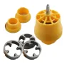 6pcs Thread Maker Tools Kit Plastic Pipe Thread Die Kit Plumbing Thread Tools Water Pipe Die Tap Wrench Set Tool Plumbing Repair