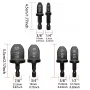 6PCS Repairing Set Air Conditioner Copper Tube Expander Swaging Tool Manual Copper Pipe Swage Too Expander Drill Bit Soft Copper tubing Tool bit with 1/4'' 3/8'' 1/2'' 5/8'' 3/4'' 7/8''Bits