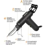 80W 110V Automatic Soldering Iron Kit with Ceramic Heater Quick Heating Solder Gun for Electronics Repair and DIY Projects