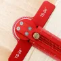 Professional Aluminum Alloy Woodworking Ruler with 0-90° Angle Marking Versatile Line Drawing Precise Measurement Imperial System