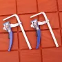 160x60mm Quick Release Ratchet Dovetail Clamp F Clamp Woodworking Clamping Tool for Joinery Work for 14-Degree by 1/2\ Dovetail Tracks