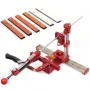 Professional Knife Sharpening Frame High Precision Whetstone Grinder Aluminum Alloy Anodized Fixed Angle Sharpener Kit with Adjustable Rail System