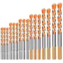 4/5/7/12/16PCS Tungsten Carbide Masonry Drill Bit Set 3-12mm for Metal Ceramic Tile Concrete Wood High Wear Resistance for Electric Drills