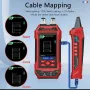 AV TOOLTOP ET636/ET638 Cable Tester and Multimeter 3.2-Inch Color Screen DCV ACV DCA ACA Resistance Capacitance Frequency Rechargeable Battery
