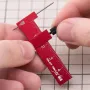 Penanda Selari Isometrik Pembaris Ukiran Mini Persegi T Boleh Laras Aloi Aluminium SKH-51 Jarum Keluli untuk Penandaan Model Ketepatan Merah/Hitam