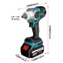 BLMIATKO 388VF 2 In 1 Brushless Impact Wrench 4 Speed Cordless Electric Screwdriver W/ Battery & Plastic Tool box