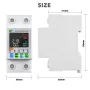 Tuya WiFi Intelligent Circuit Breaker with LCD Display App Control, Four Timing Modes Comprehensive Protection System Durable Flame-Retardant Construction - Home Automation Energy Monitor Smart Device