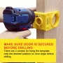 1-3/8\ - 1-3/4\ Door Lock Installation Kit with Guide Template and Door Lock Hole Saw for Wooden Doors/Windows
