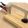 Woodworking Adjustable Rotary Carpentry Fixing Clamp 75mm/150mm High Clamping Force 360° Rotation Fits 8.3mm T Track for Wood Anti-Skid Handle