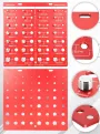 28 Thread Nut & Bolt Checker Durable Aluminum Alloy Gauge for Metric and Imperial Sizes Easy Size Identification Tool