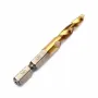 Drillpro 6pcs HSS 6542 M3-M10 Combination Drill Titanium Coated Tap Bit Set 1/4 Inch Hexagon Metric Deburr Countersink Bits Screw Thread Metric Tap