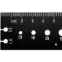 2PCS Aluminum Alloy Metric/Imperial Nut and Bolt Thread Checker Bolt Size and Thread Identifier Gauge