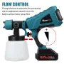 MUSTOOL 1000W 1000ML 1200ml/min EU/US Plug Brushed Motor Paint Sprayer Equipped with 3 Nozzles
