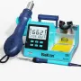 BK602S EU Plug 2-In-1 Soldering and Hot Air Rework Station 90W Integrated LCD Display Auto Sleep PID Temperature Control ESD Safety Ideal for Precision Soldering and Desoldering