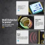 FNIRSI WD-01 Metal Dedektörü Duvar Tarayıcısı AC Canlı Kablo Telleri için Yeni Tasarlanmış Konumlandırma Deliği ile Metal Ahşap Saplama Bul