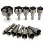 Drillpro 12pcs 15mm-50mm Hole Saw Cutter Alloy Drill Bit Set for Wood Metal Cutting