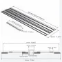 Compatible With Dewei Circular Saws Guide Rail Extendable Compact Available in 300MM 400MM 600MM 800MM 1400MM Perfect for Precision Cutting Woodworking Tools
