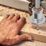 8mm Round Shank Drill Bit Set Adjustable Countersink 2.8-4mm Cone Drill Counterbore Router Drill Bit with Limit Stop Alloy Head Cone Hole Drill