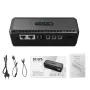 Mini fonte de alimentação ininterrupta DC UPS 5V 9V 12V saída para roteadores e câmeras, bateria de reserva de 18W, 10400mAh, plugue UE/EUA