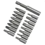 17PCS Socket Screwdriver Metal L-shaped Angle Head Twin Wrench Driver Torx Pozidriv Bit