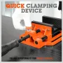 Quick-Release 90mm Drill Press Bench Vice High Carbon Steel Soft Grip Handle Fully Assembled for Woodworking Projects