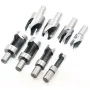 8PCS HSS Cork Drill Bit Set Wood Plug Cutter Drill Cutting Tool Drill Bit Set Bored Hole Tenon Drills