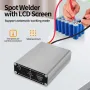 Portable Spot Welder Adjustable 30 Gears OLED Screen 5000mAh Lipo Battery 650A Welding Output for 0.15mm Nickel Strips Type-C Charging