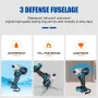 Drillpro 18V 520N.m Cordless Brushless Power Impact Drivers Electric Screwdriver Drill Stepless Speed Change Switch Adapted To 18V Battery