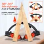 Woodworking 90° Corner Frame Clamp Adjustable Expandable Quick-Lock ABS Plastic Picture Framing Woodworking Tool for Precise Angle Positioning and Efficient Operation