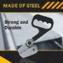 Black Stainless Steel Metal Sheet Cutter Precise Cutting Tool with Round Handle Straight Groove Portable Design for Stainless Steel Iron Aluminum Plastic Board