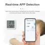 TH05 Mini Smart Bluetooth Temperature Humidity Sensor Smart Home Detector with Long-Range Connectivity and Real-Time Monitoring Ideal for Home Automation