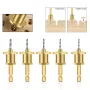 5PCS 6.35mm Hex Shank Tungsten Carbide Tipped Countersink Drill Bits Set with Adjustable Drill Bit Depth Stop for Woodworking Sizes 2.8mm 3mm 3.2mm 3.5mm 4mm Self-Tapping Screws
