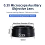 HAYEAR Versatile 0.3X 0.5X 2X Barlow Lens Set for C-MOUNT Industrial Microscope 42mm Mounting Thread Enhanced Precision High Magnification Imaging